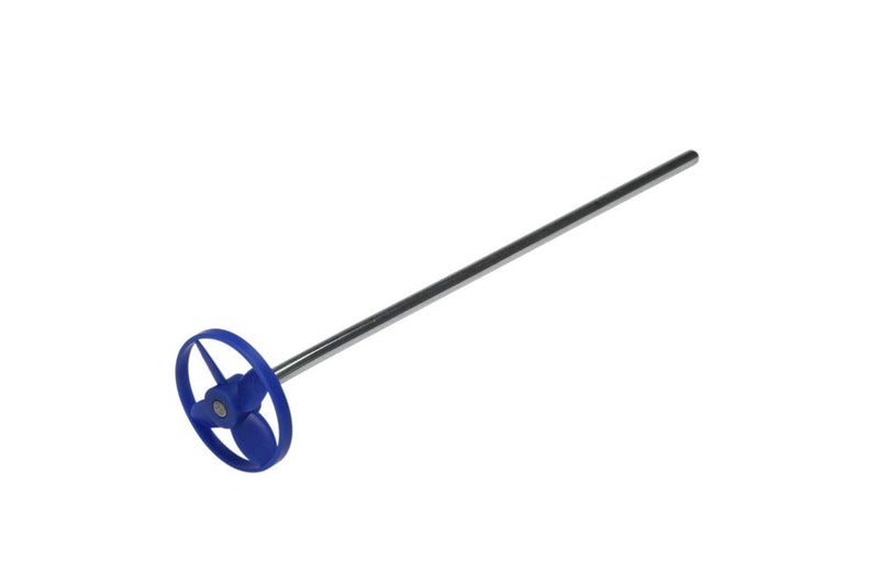 Warner Manufacturing 2" 1-Gallon Plastic Paint Mixer, 9-1/2" Round Metal Shaft, Fits 3/8" Drill, 447,blue